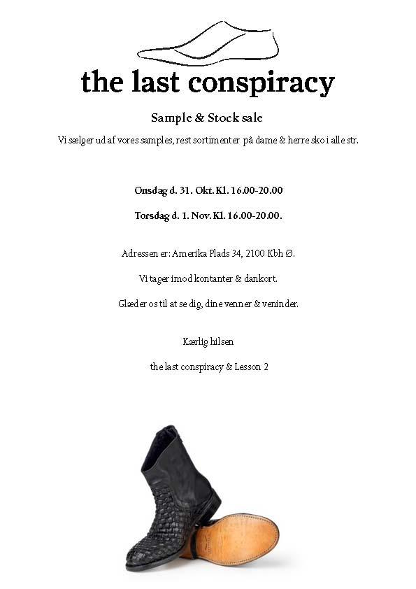 Urskive indre faldt The Last Conspiracy Lagersalg i København - It's Fashion, Baby!